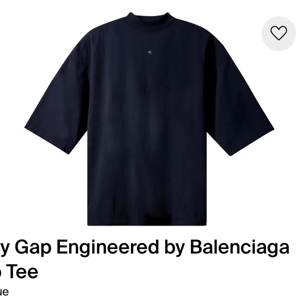 Blue Oversized Short Sleeve Tee